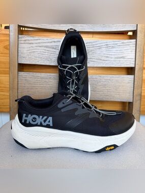 HOKA Transport sneakers in Black/Alabaster sz 8.5 for women